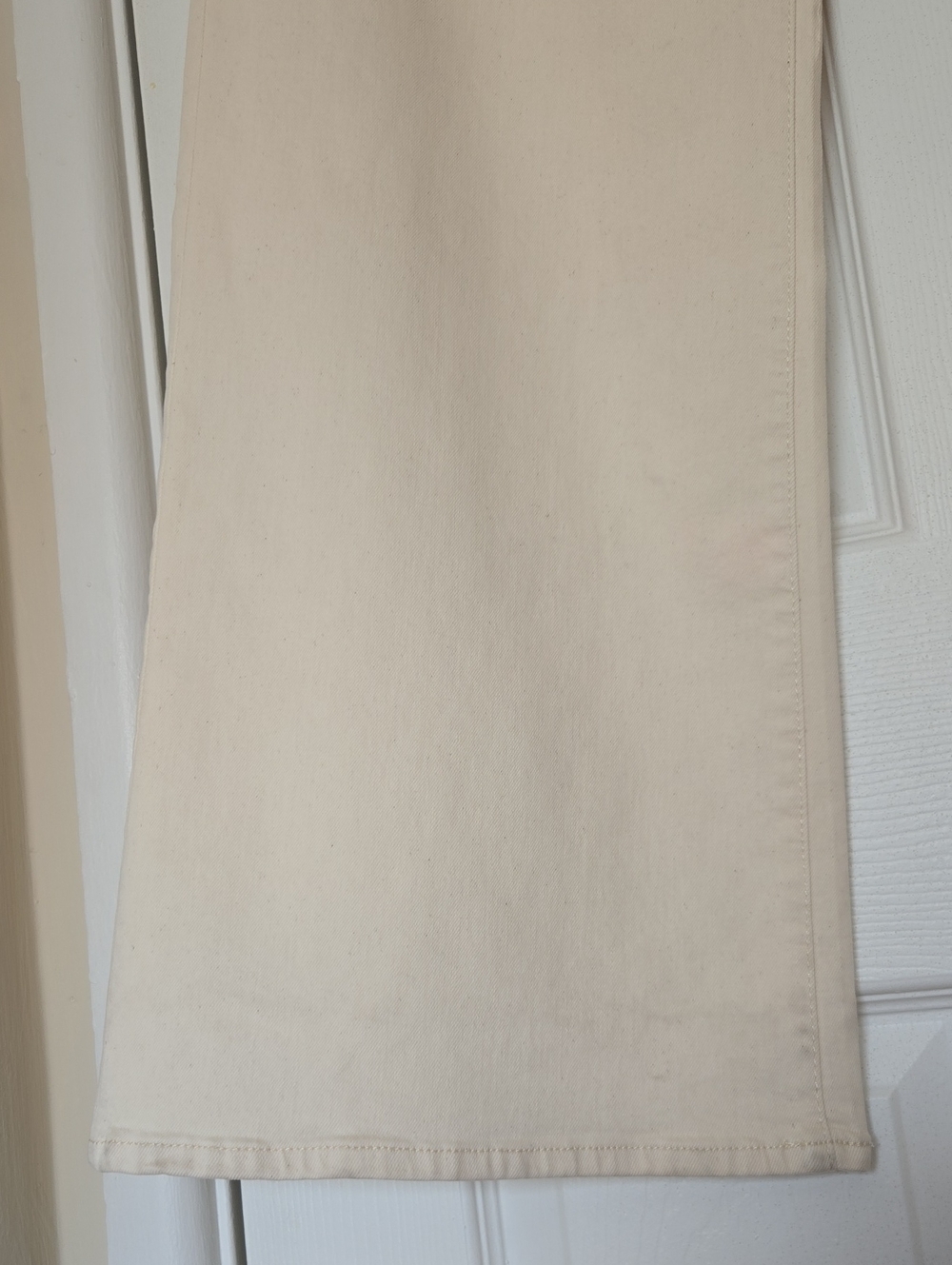 Hudson Jolene Ecru Wide Leg Jeans Women’s 28 High Rise 32” Inseam - Picture 5 of 16